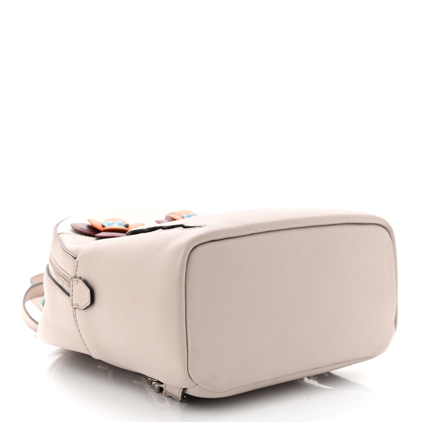 Vitello Dolce Floral Eyes Mini Backpack Grigio Polvere Multicolor