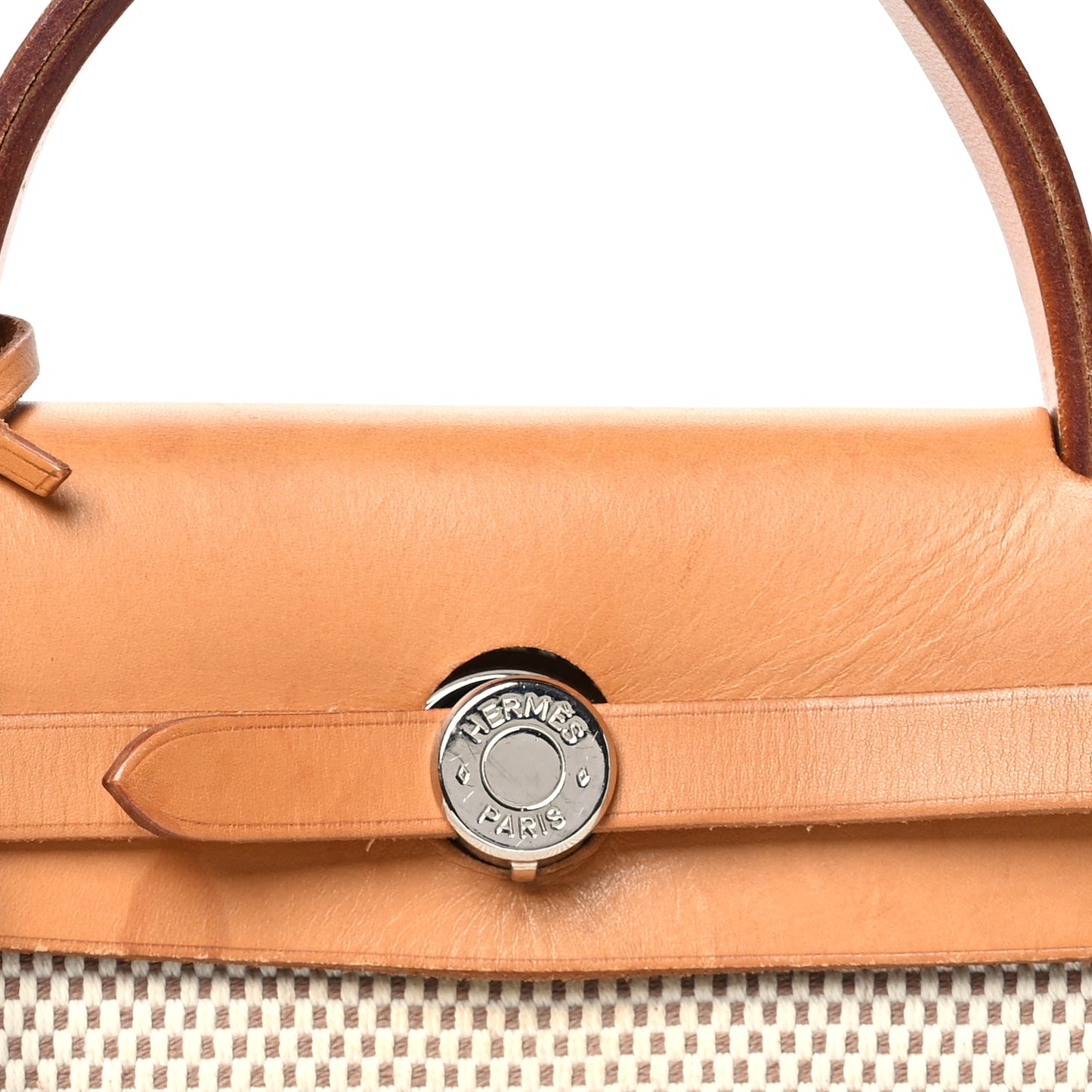 Toile Vache Calfskin Herbag 30 PM Naturel