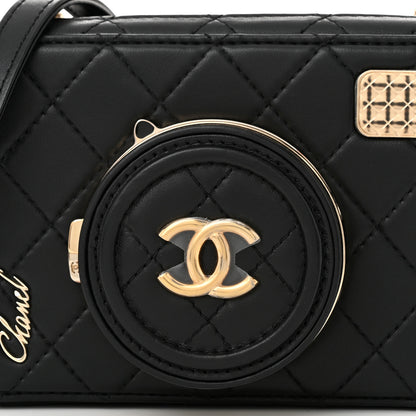 Chanel Lambskin Quilted Coco Click Bag Black 8 of 11