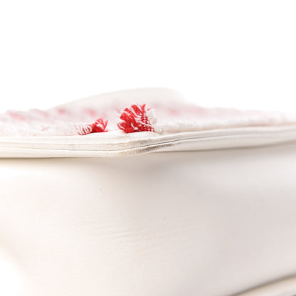 Chanel Sequin Canvas New Medium Cuba Boy Flap White Blue Red 19 of 20