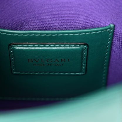 Bulgari Calfskin Small Serpenti Forever Snake Strap Crossbody Bag Emerald Green 7 of 12