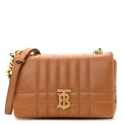 Burberry Lambskin Quilted Mini Lola Bag Maple Brown 1 of 8