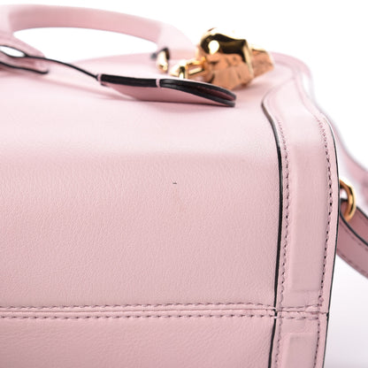 Alexander McQueen Pebbled Calfskin Mini Padlock Tote Baby Pink 11 of 11