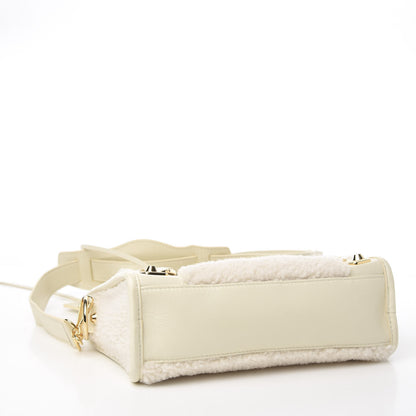 Balenciaga Shearling Nappa Gold Metallic Edge Hardware Mini City Cream 3 of 8