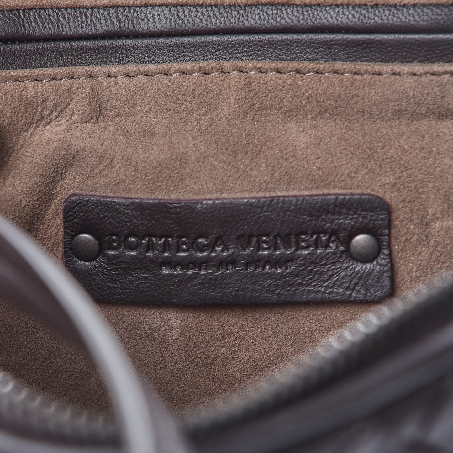 Nappa Intrecciato Nodini Bag Ebano