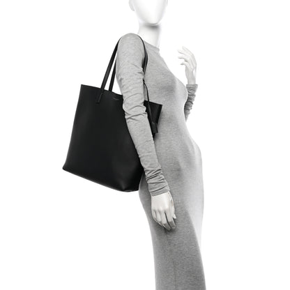 Saint Laurent Calfskin North-South Shopping Tote Black 2 of 12