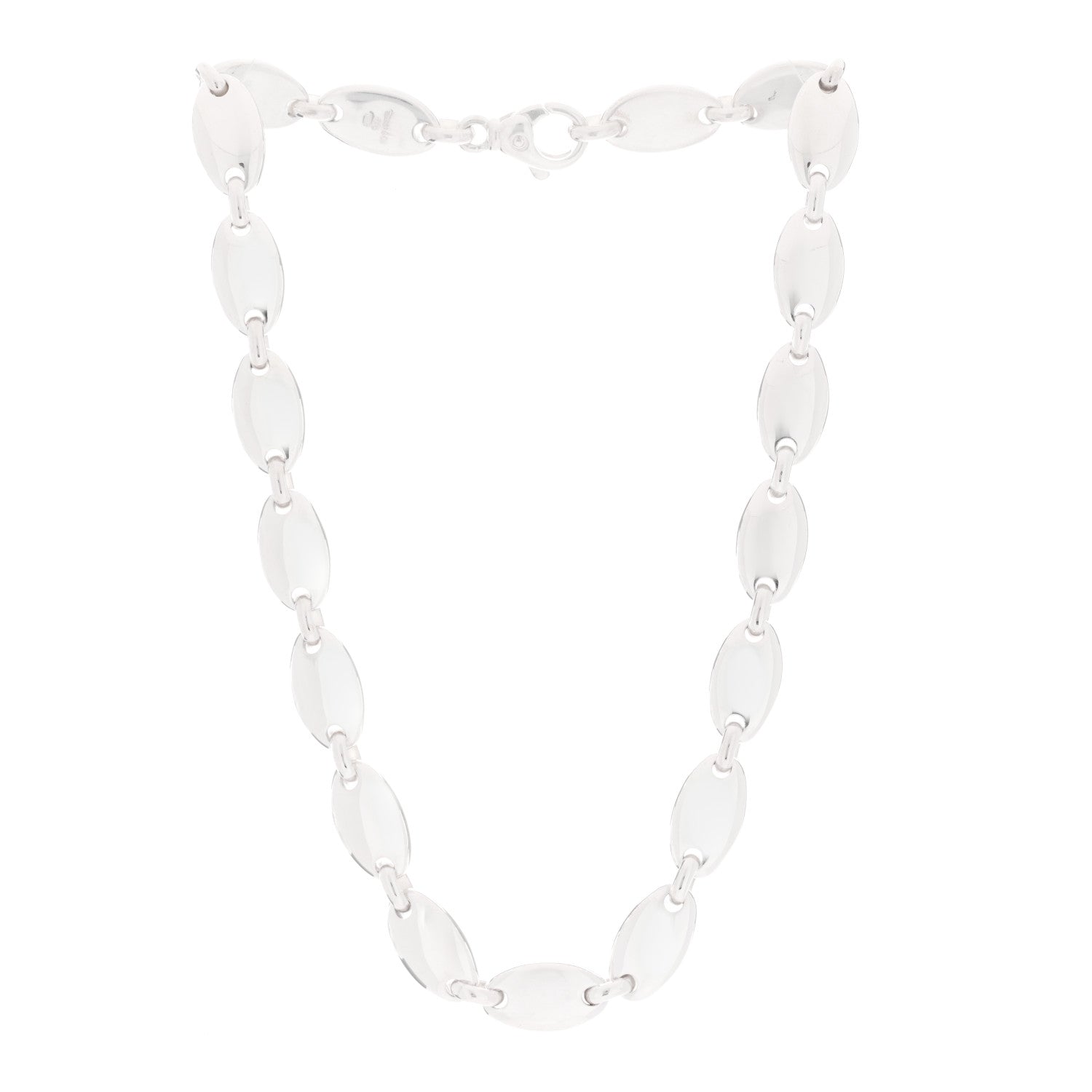 Tiffany Sterling Silver Oval Link Collar Necklace 2 of 3