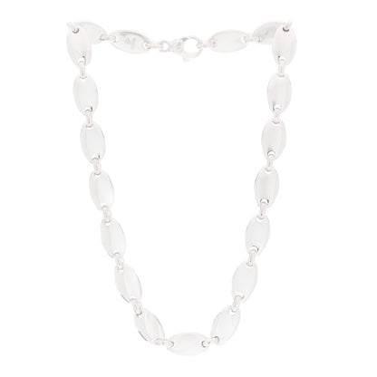 Tiffany Sterling Silver Oval Link Collar Necklace 2 of 3