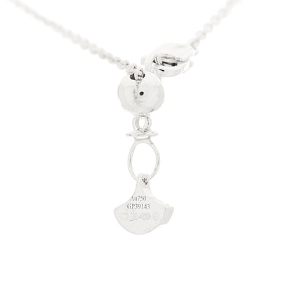 Graff 18K White Gold Diamond Multi Butterfly Silhouette Pendant Necklace 5 of 6