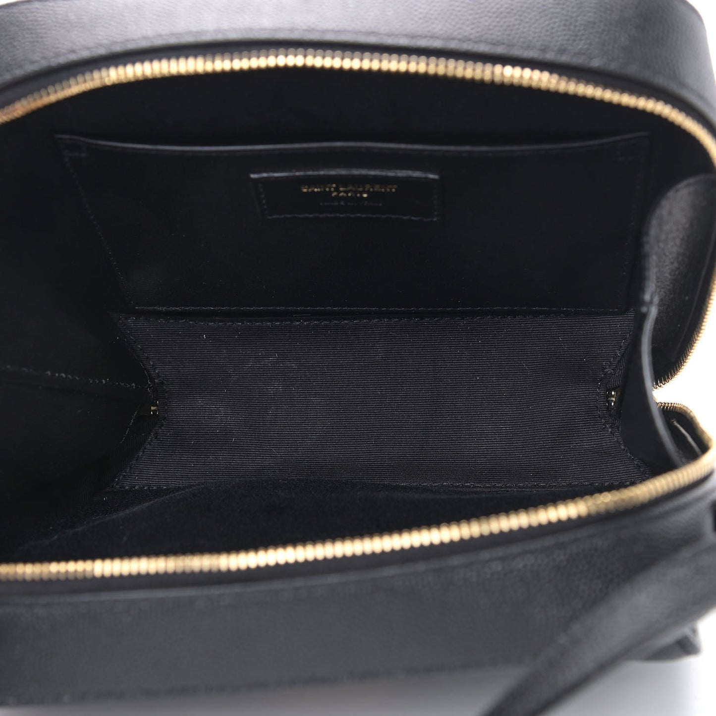 Grained De Poudre Matelasse Monogram Vicky Camera Bag Black