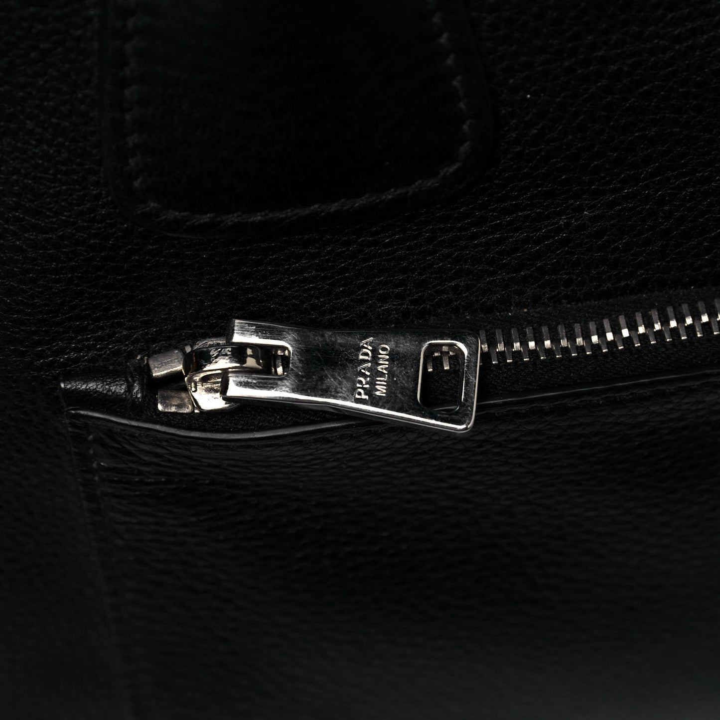 Glace Calf Twin Pocket Tote Black