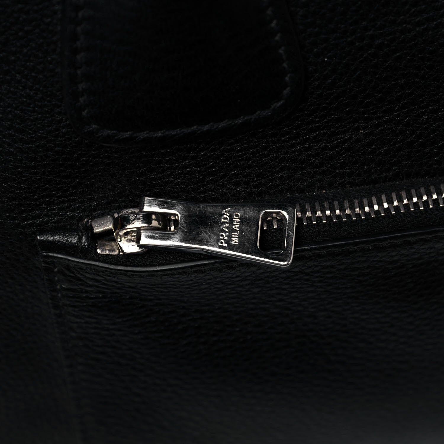 Prada Glace Calf Twin Pocket Tote Black 24 of 26
