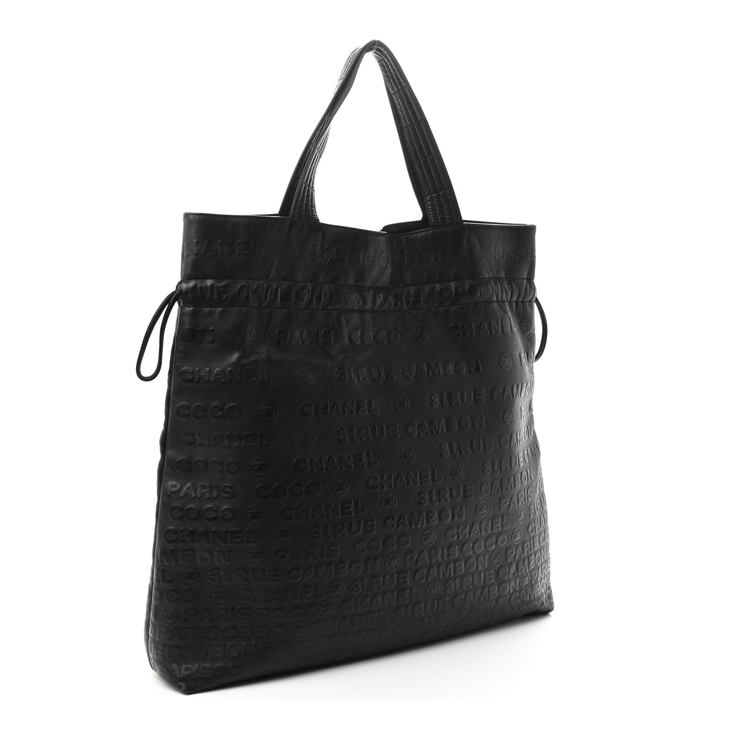 Chanel Calfskin Unlimited Drawstring Tote Black 2 of 10