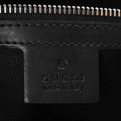 Gucci Soft GG Supreme Monogram Appia Calfskin Web East West Messenger Bag Black Grey 6 of 12