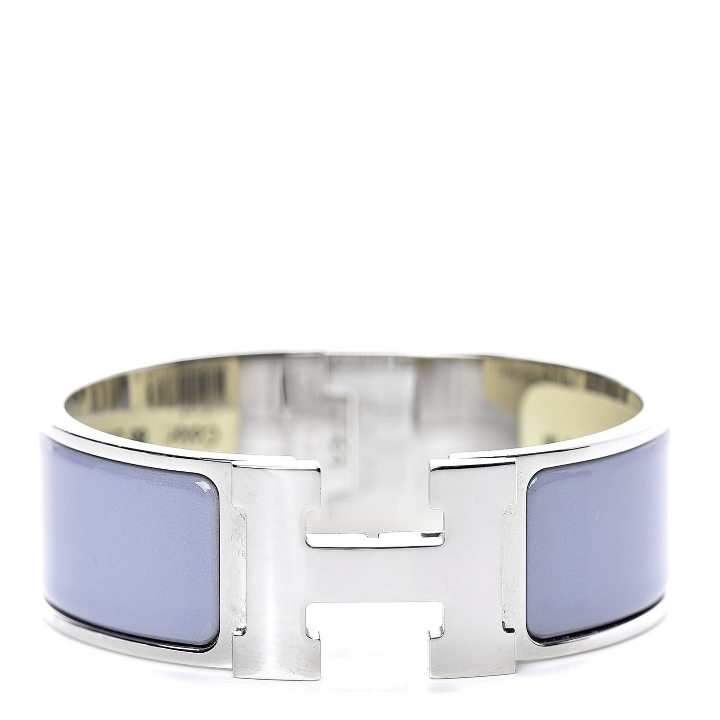 Enamel Wide Clic Clac H Bracelet PM Bleu Lin