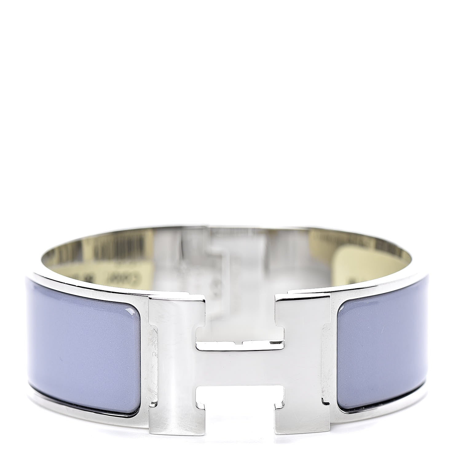 Hermes Enamel Wide Clic Clac H Bracelet PM Bleu Lin 1 of 5