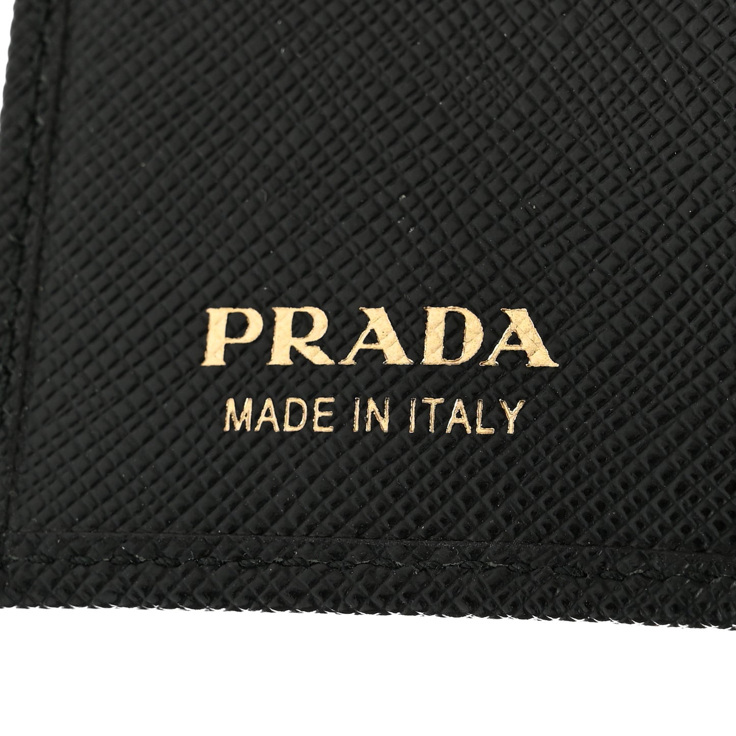 Saffiano Metal 6 Key Holder Black