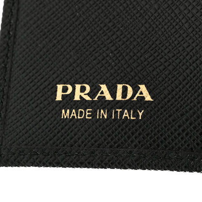 Prada Saffiano Metal 6 Key Holder Black 6 of 6