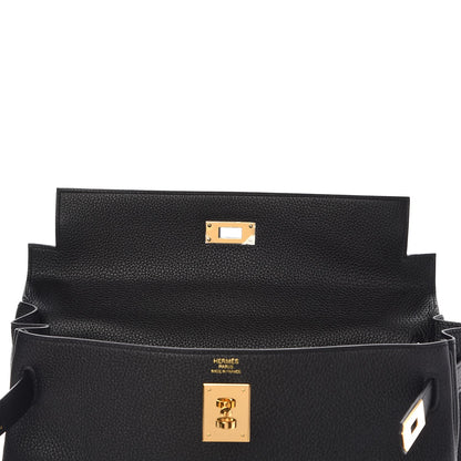 Hermes Togo Kelly Retourne 32 Black 8 of 37