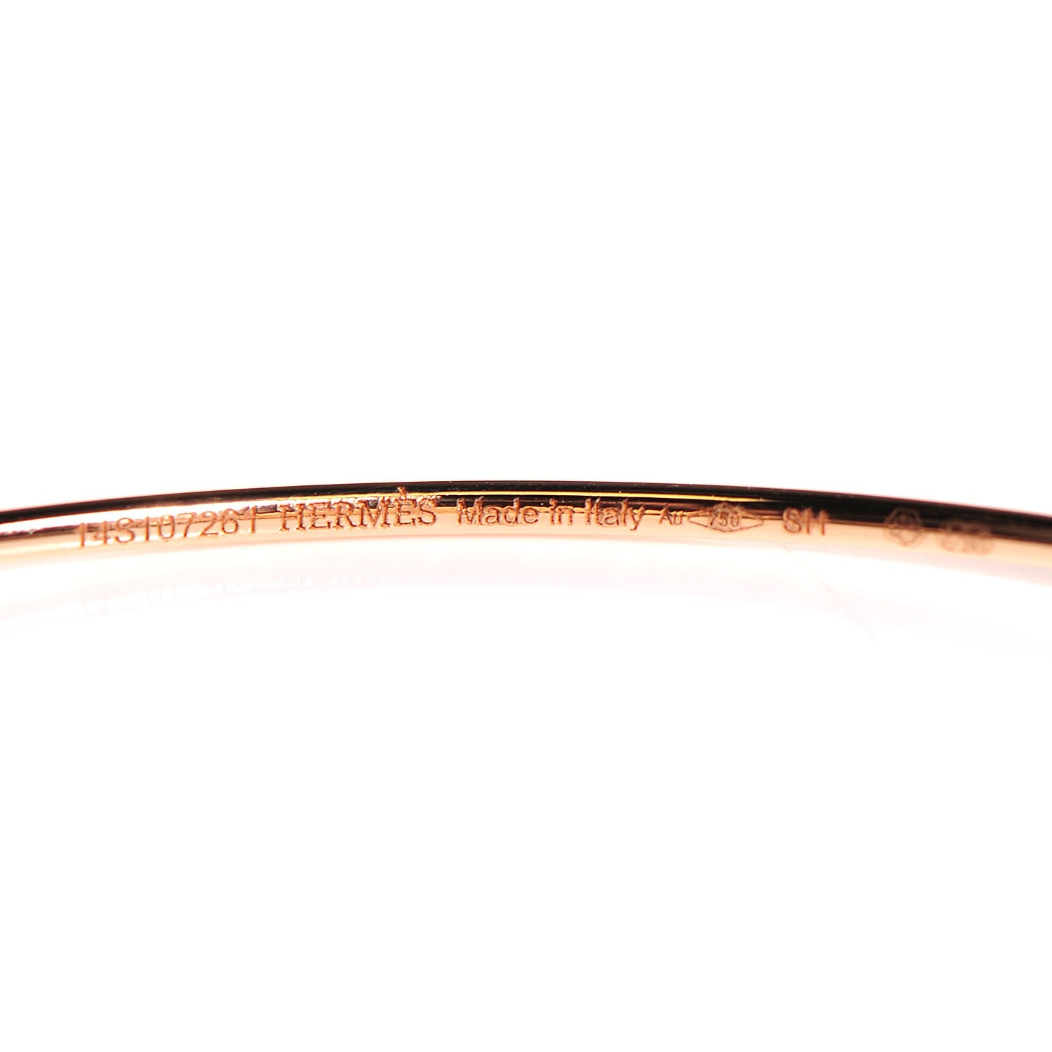 Hermes 18K Rose Gold Chaine D'Ancre Passerelle Bracelet PM Small 4 of 13