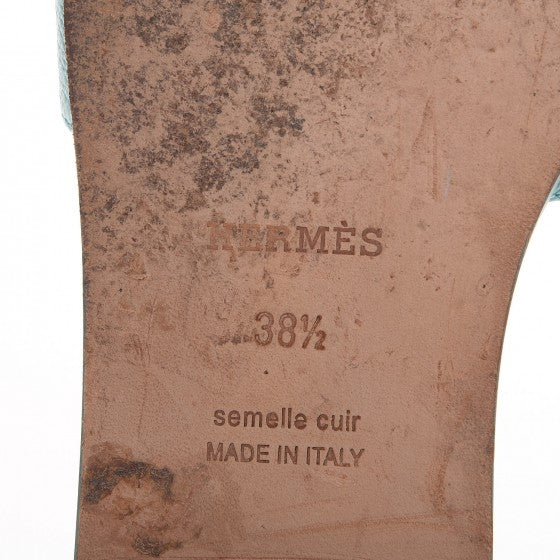 Epsom Oran Sandals 38.5 Bleu Ciel