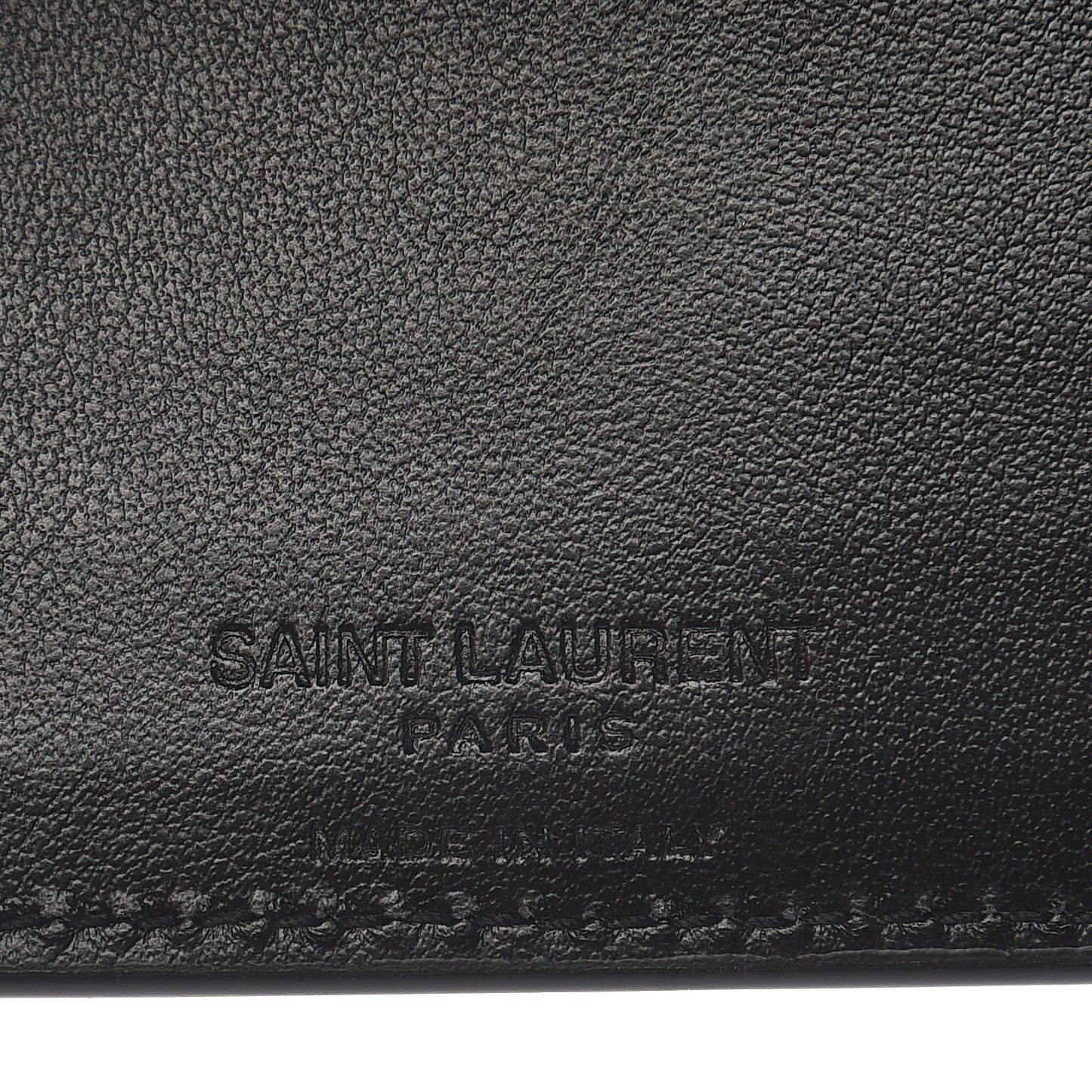 Calfskin Star Print East West Wallet Black