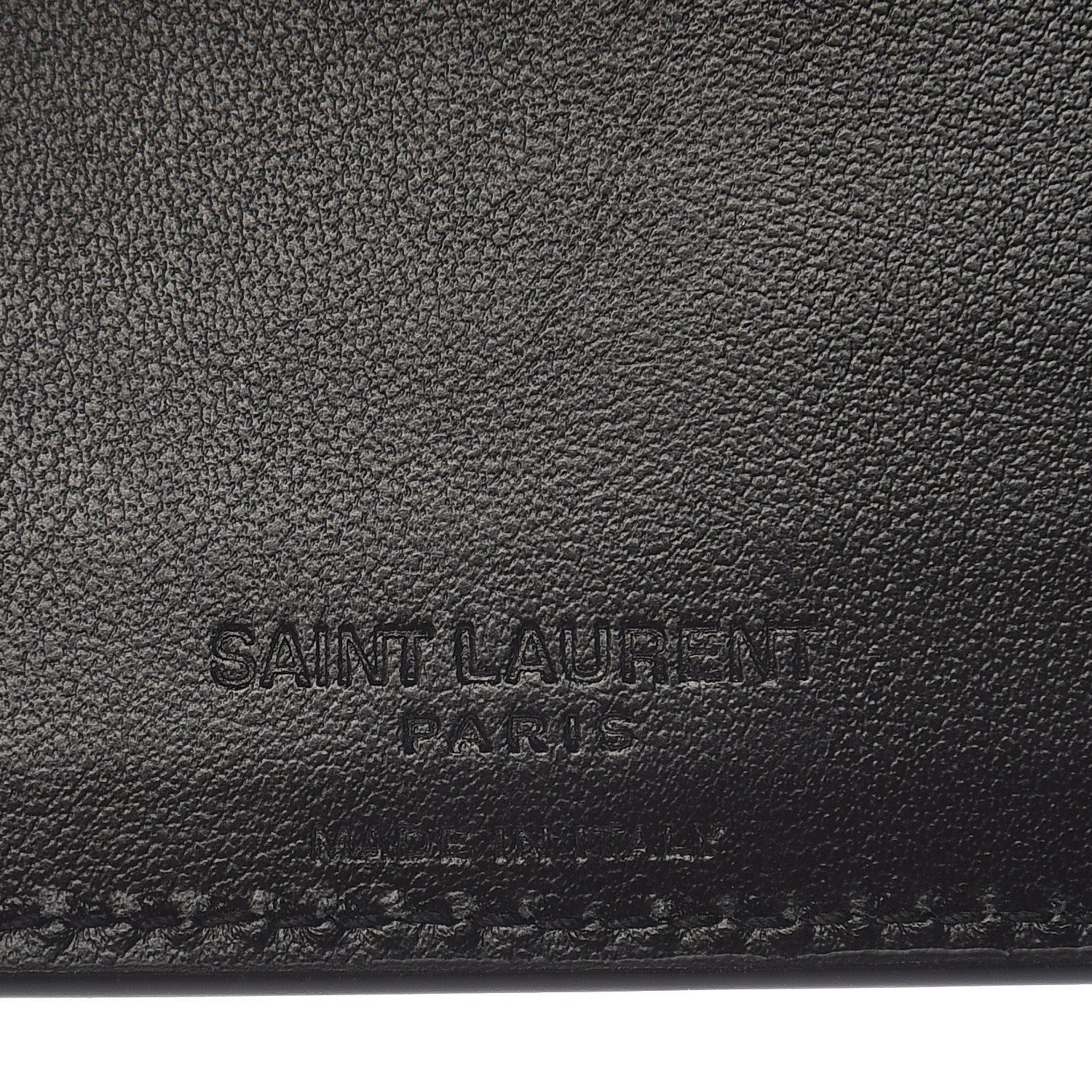 Saint Laurent Calfskin Star Print East West Wallet Black 6 of 7
