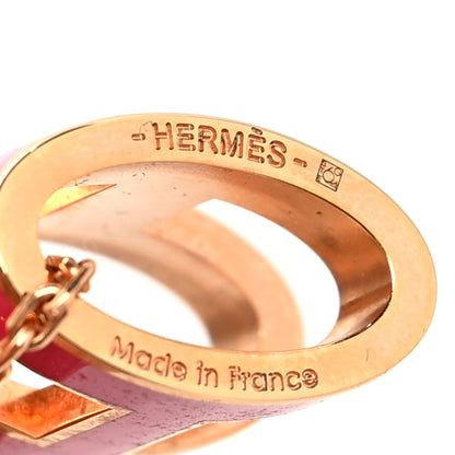 Hermes Lacquered Rose Gold Pop H Pendant Necklace Rose Extreme 5 of 5