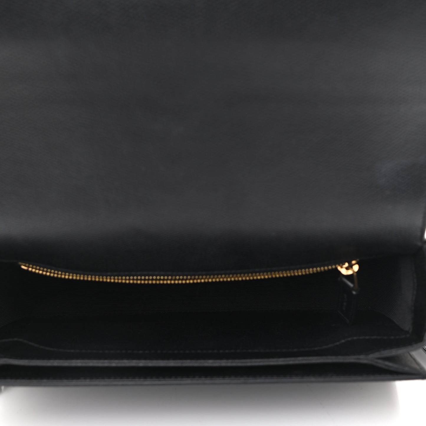 Textured Calfskin Medium Classic Monogram Universite Bag Black