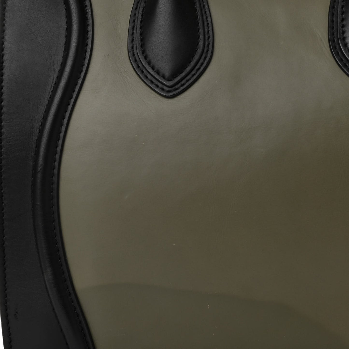 Smooth Calfskin Suede Mini Tri-Color Luggage Almond