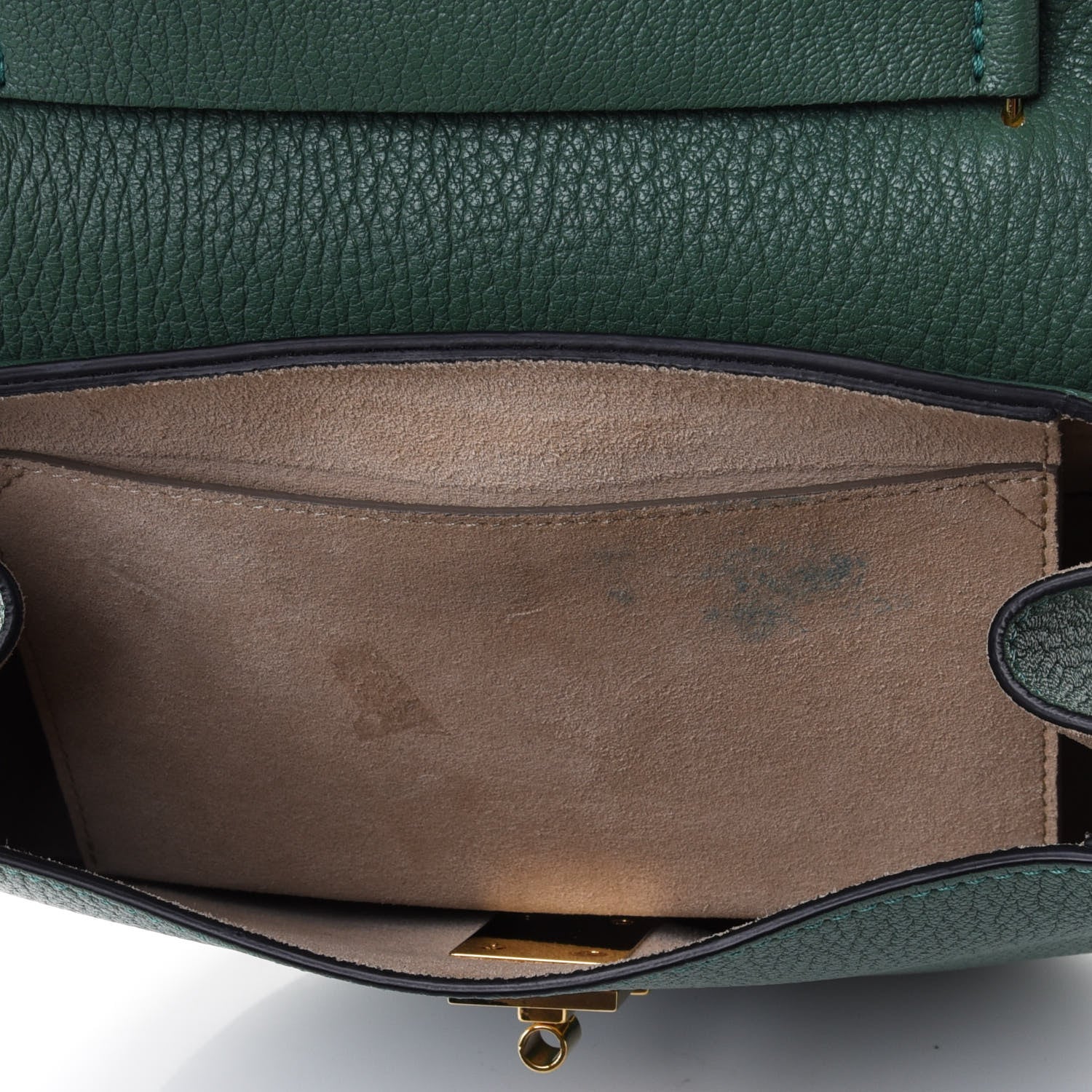 Chloe Grained Lambskin Drew Shoulder Bag Green 4 of 4