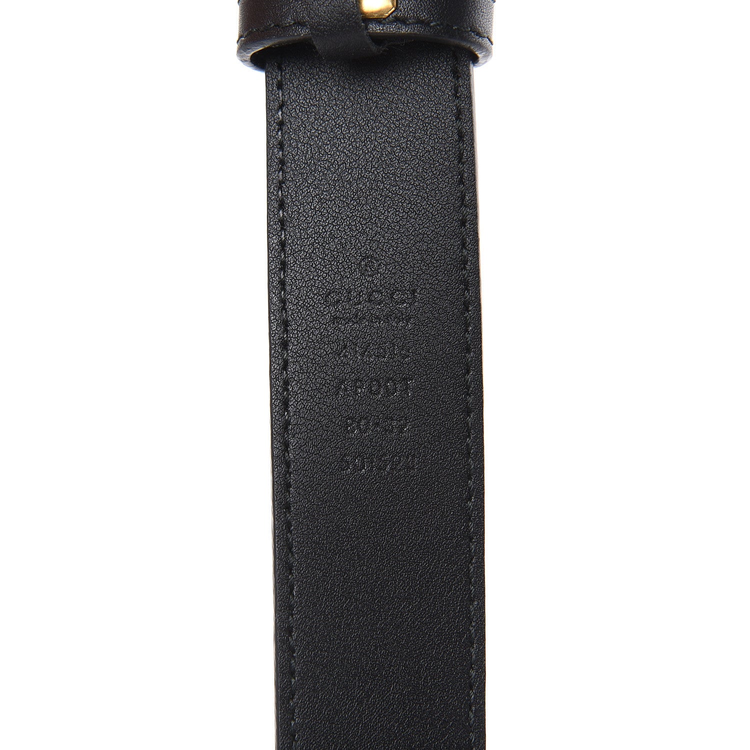 Gucci Calfskin Double G 30mm Belt 80 32 Black 6 of 6