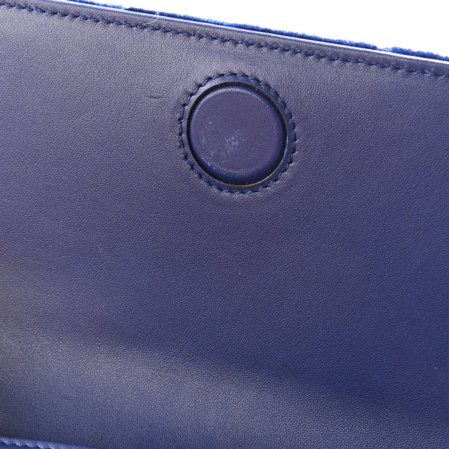 Gucci Velvet Matelasse GG Marmont Mini Bag Cobalt Blue 13 of 13