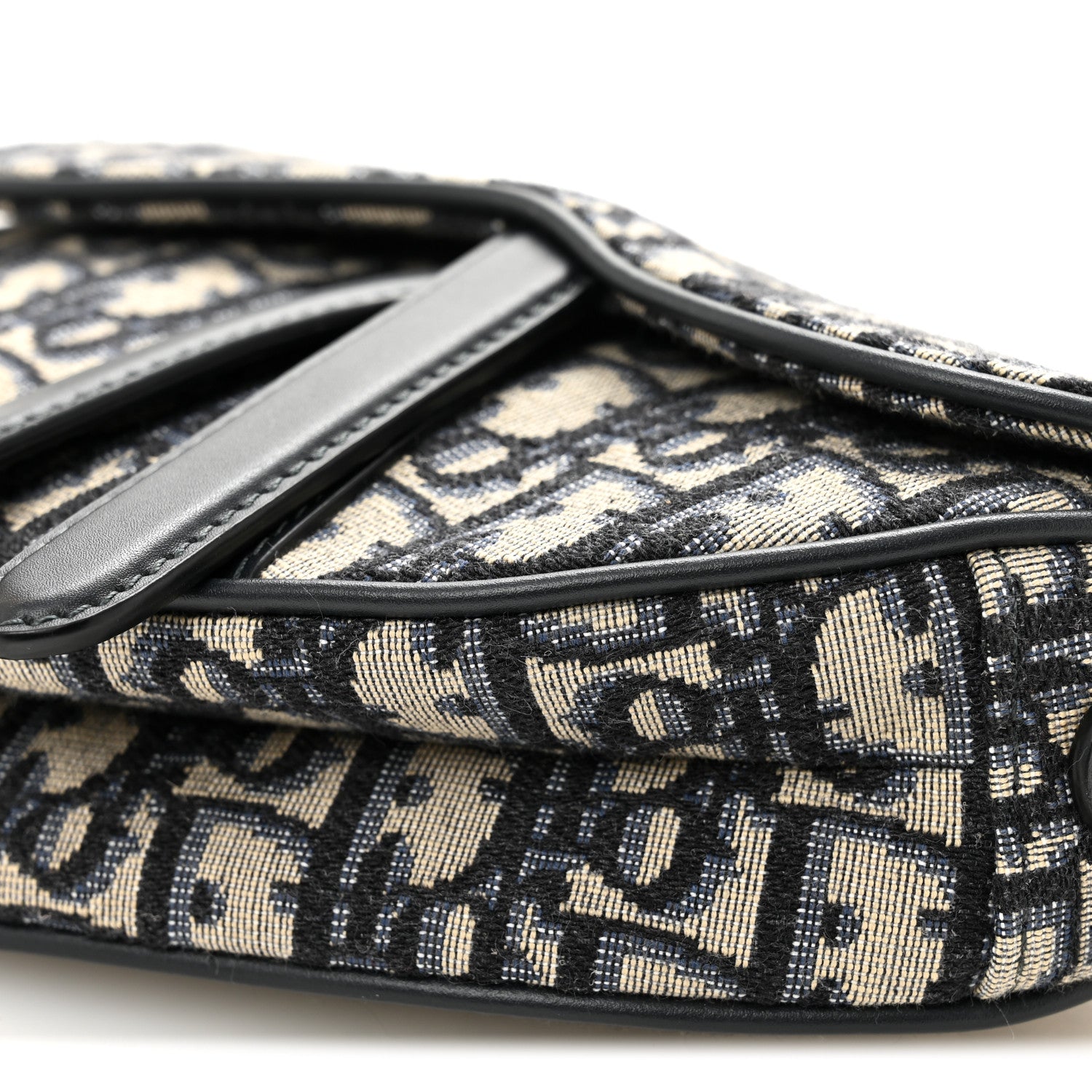 Christian Dior Oblique Mini Saddle Bag Blue 9 of 9