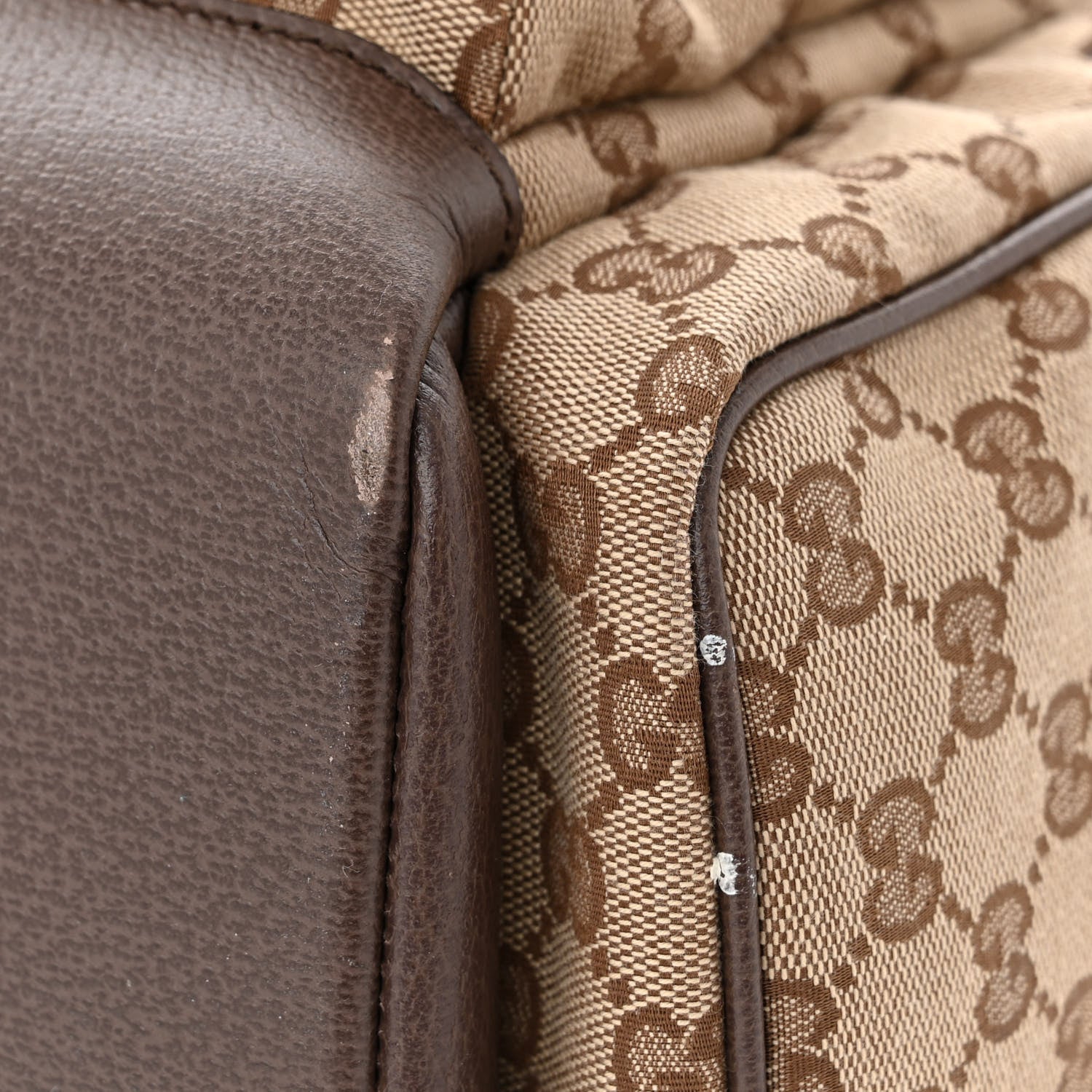 Gucci Monogram Web Medium Diaper Bag Beige Ebony 13 of 14