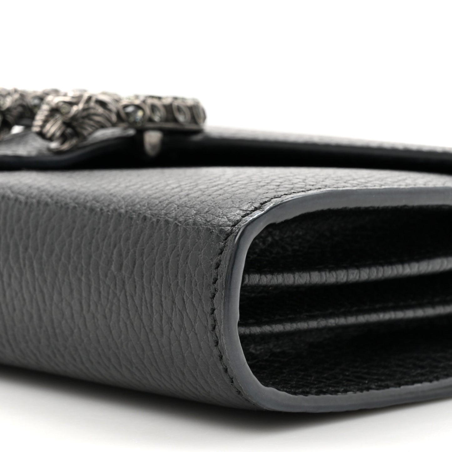 Calfskin Mini Dionysus Chain Wallet Black