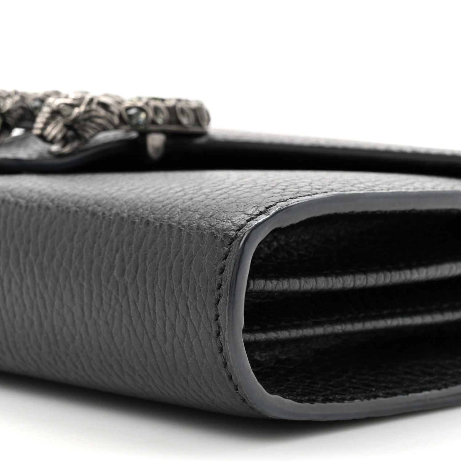 Gucci Calfskin Mini Dionysus Chain Wallet Black 10 of 11