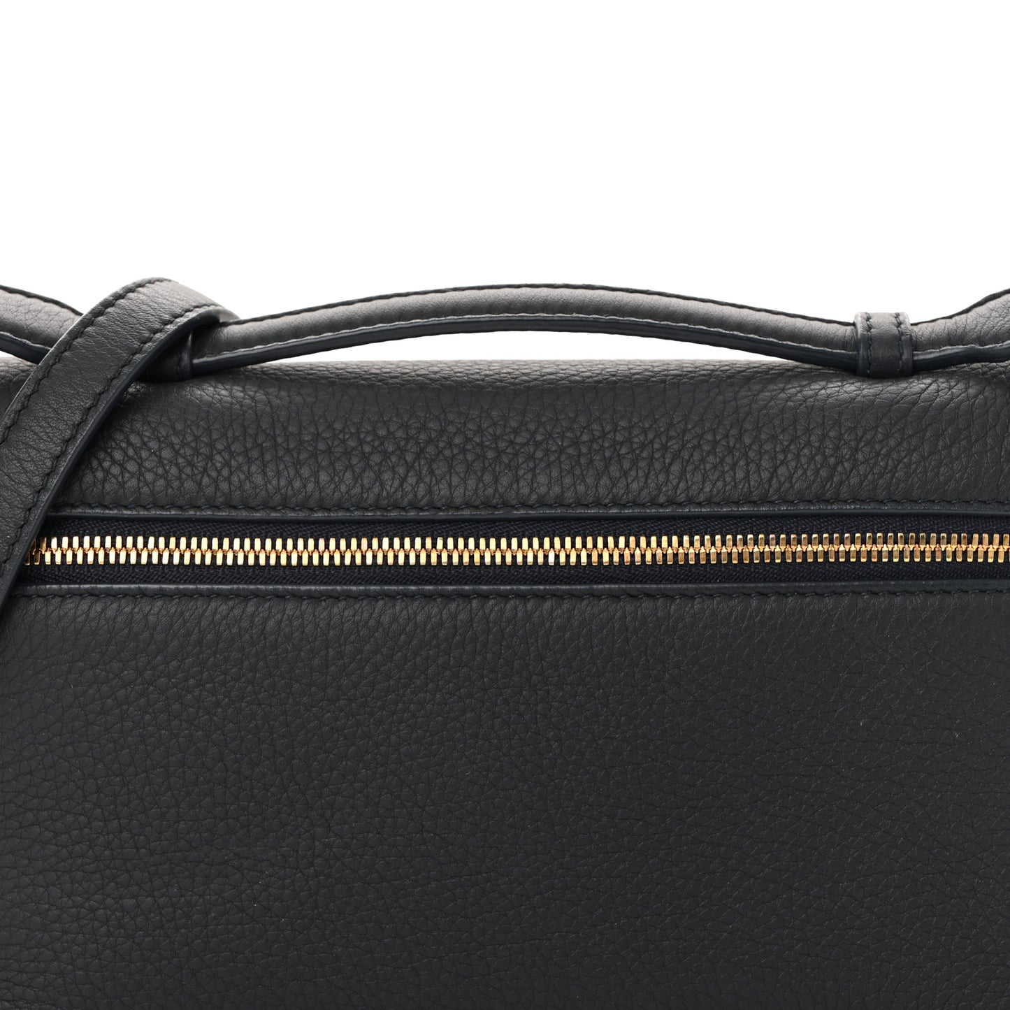Grained Calfskin L19 Extra Pocket Pouch Navy
