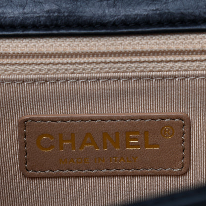 Chanel Calfskin Chevron Quilted Gabrielle Flap Black 5 of 8
