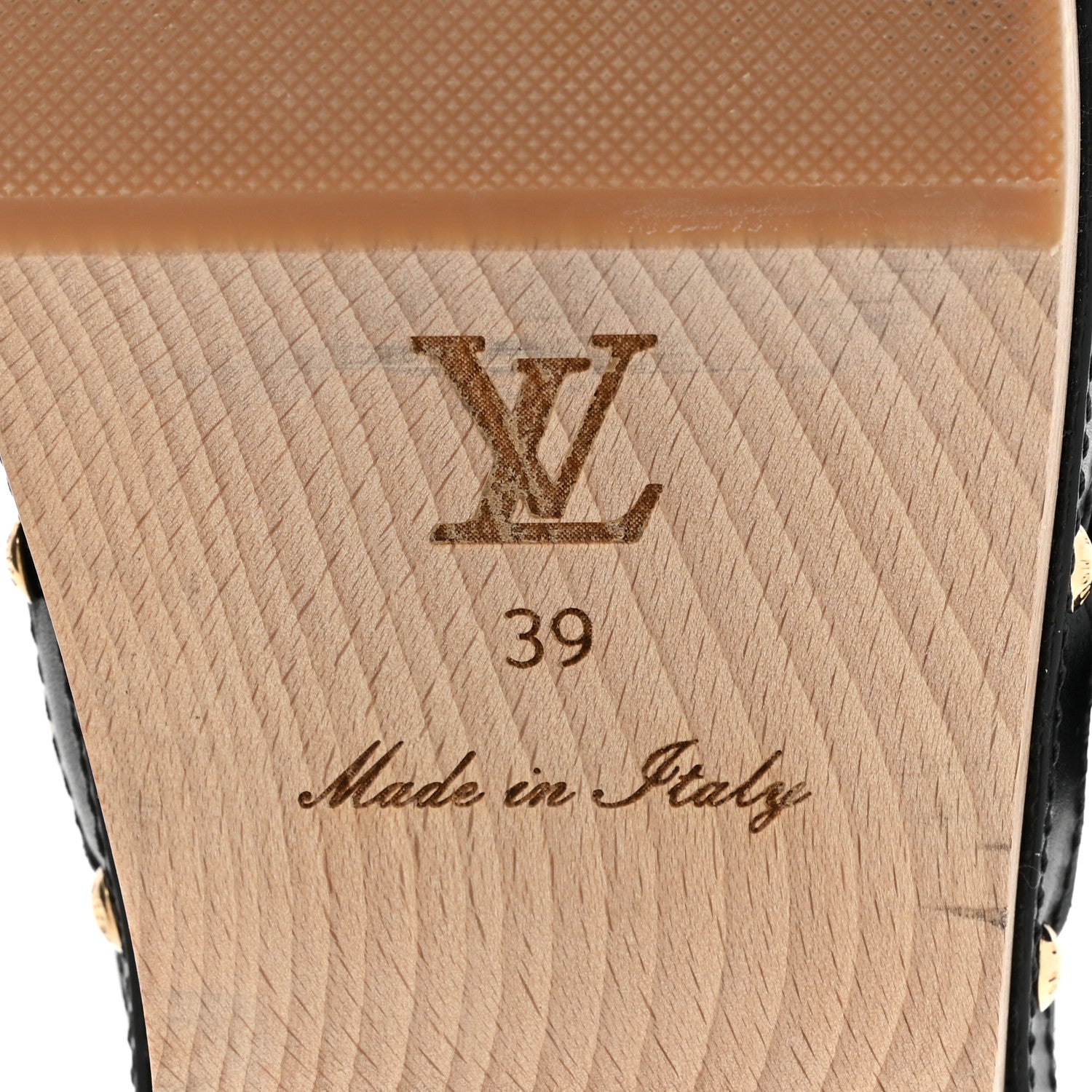Louis Vuitton Calfskin Patent Monogram Cottage Clog Mules 40 Black 6 of 10