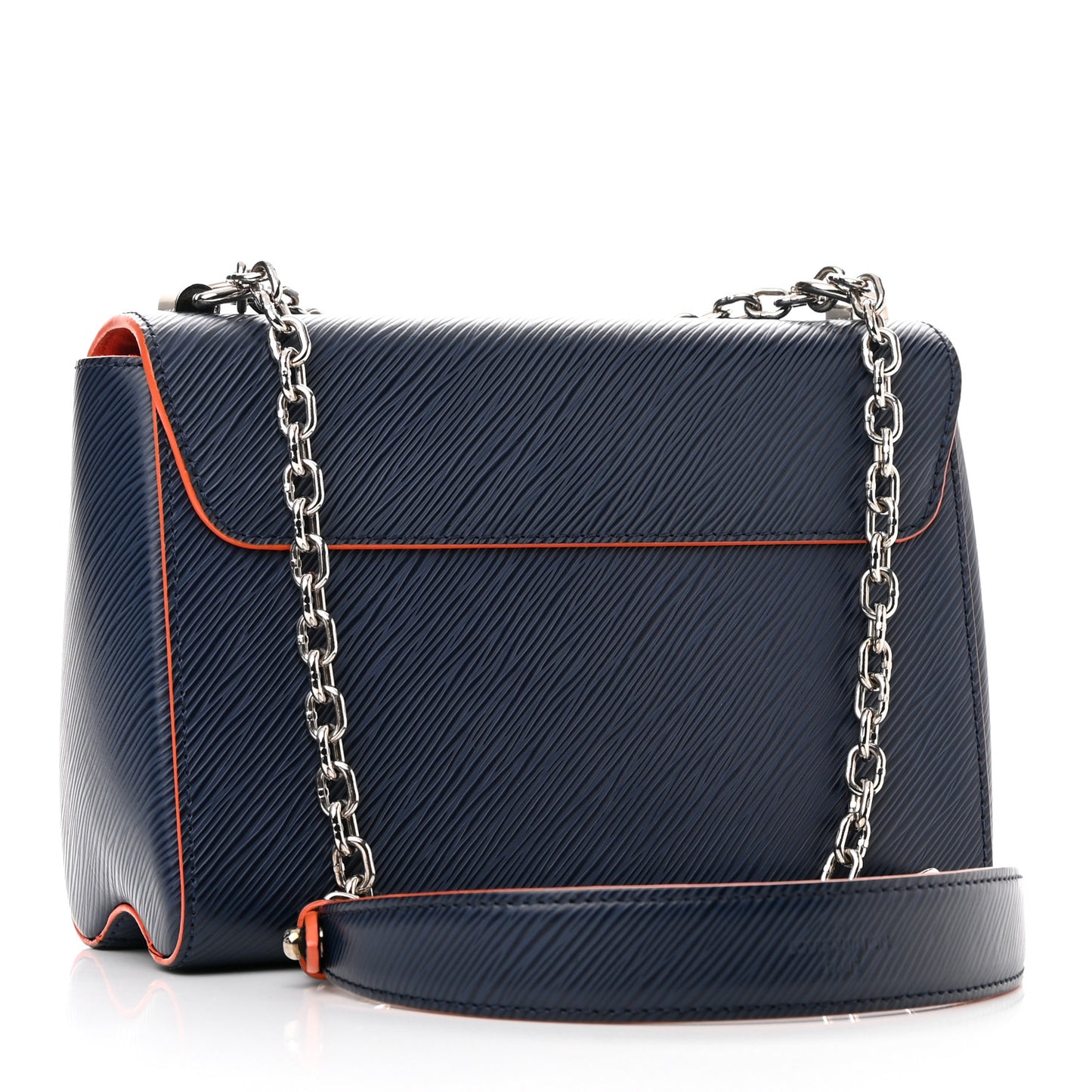 Epi Twist Shoulder Bag MM Indigo Piment