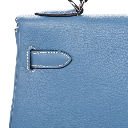 Hermes Togo Kelly Retourne 32 Blue Jean 20 of 38