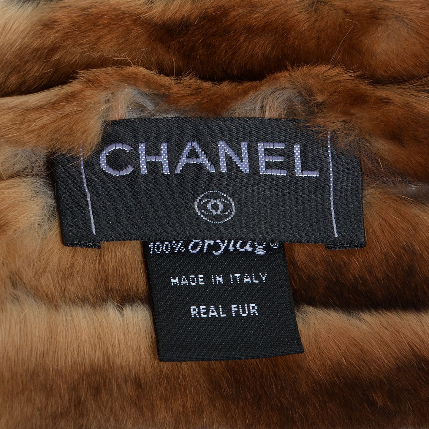 Orylag Rabbit Fur CC Scarf Brown