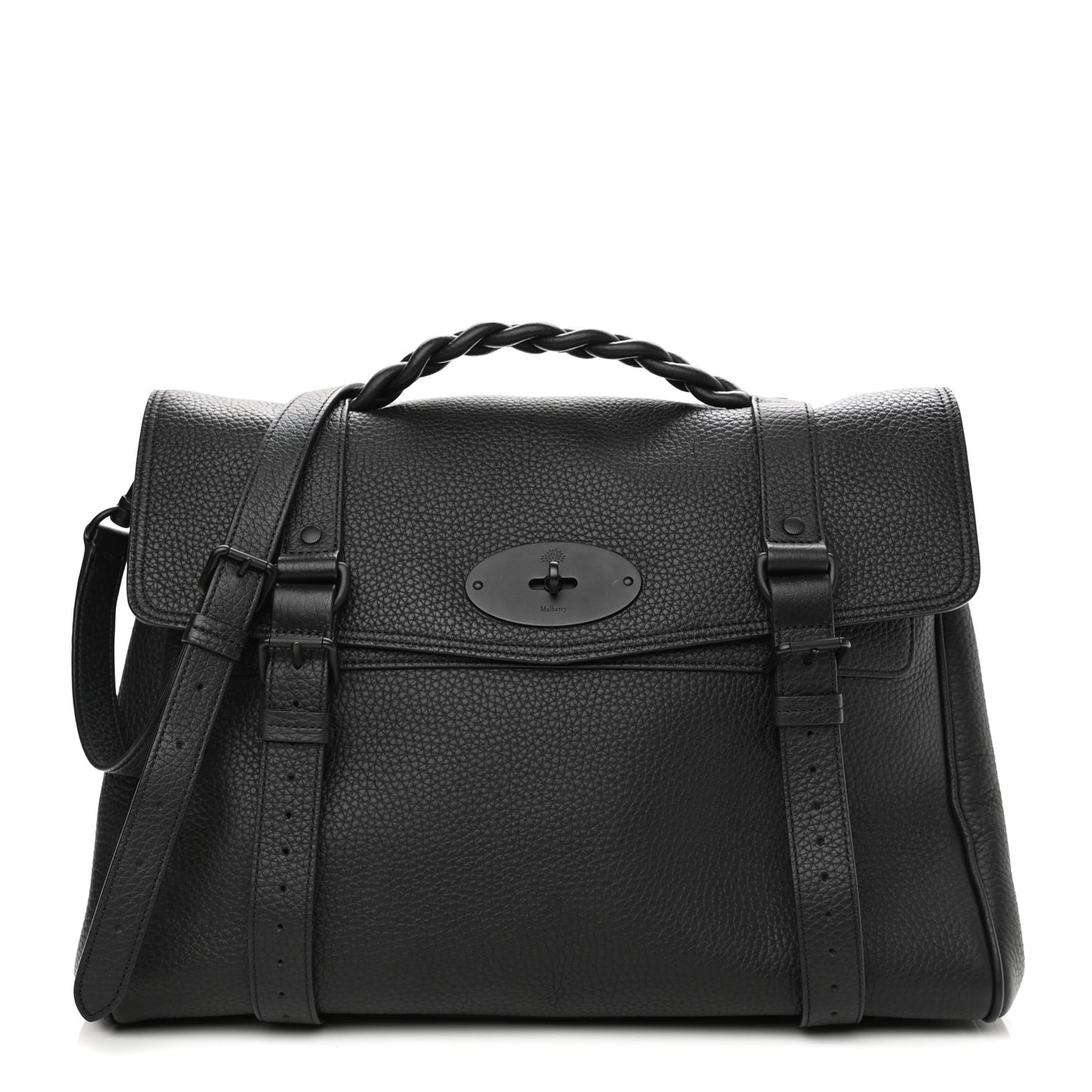 Heavy Grain Oversized Alexa Black