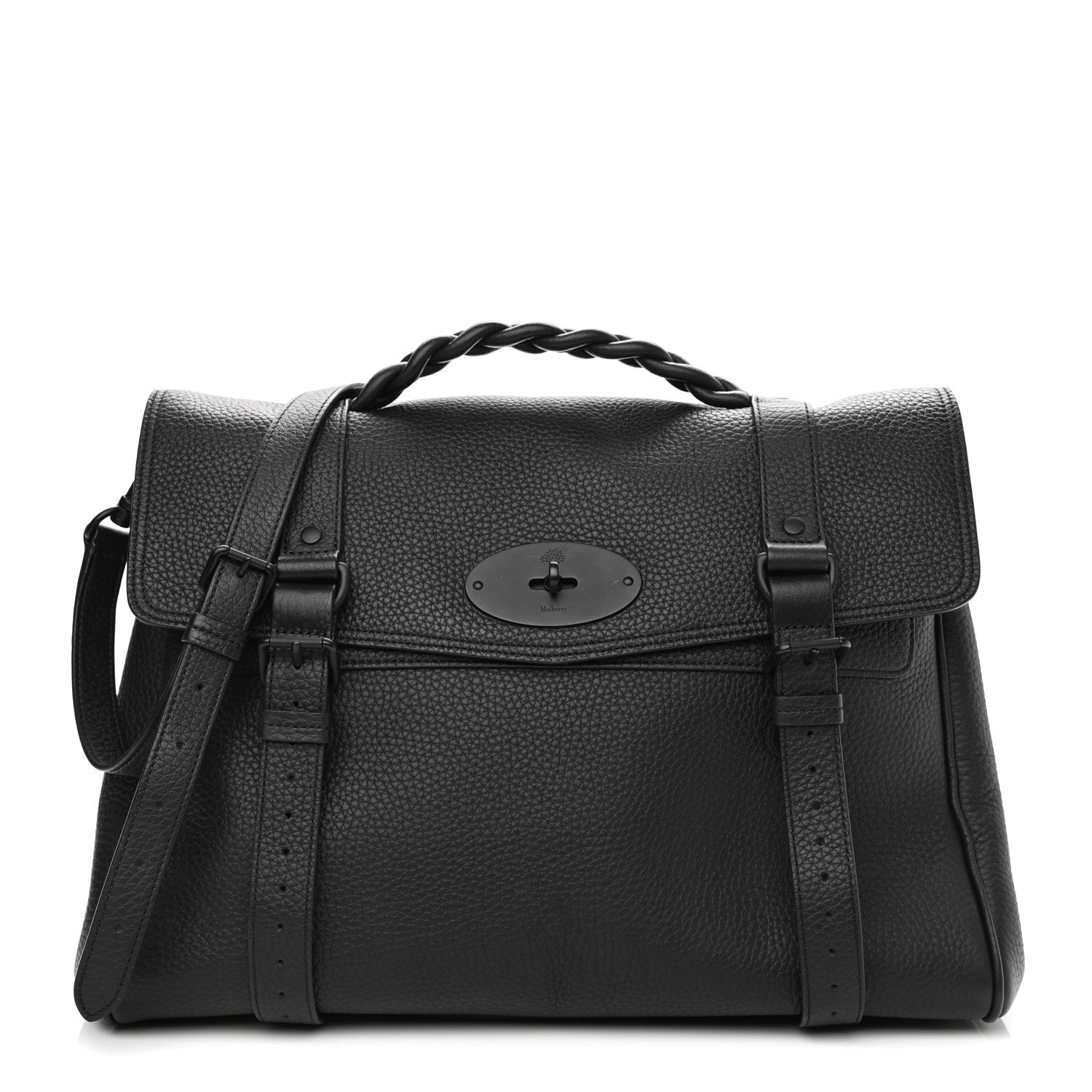 Mulberry Heavy Grain Oversized Alexa Black 1 of 9
