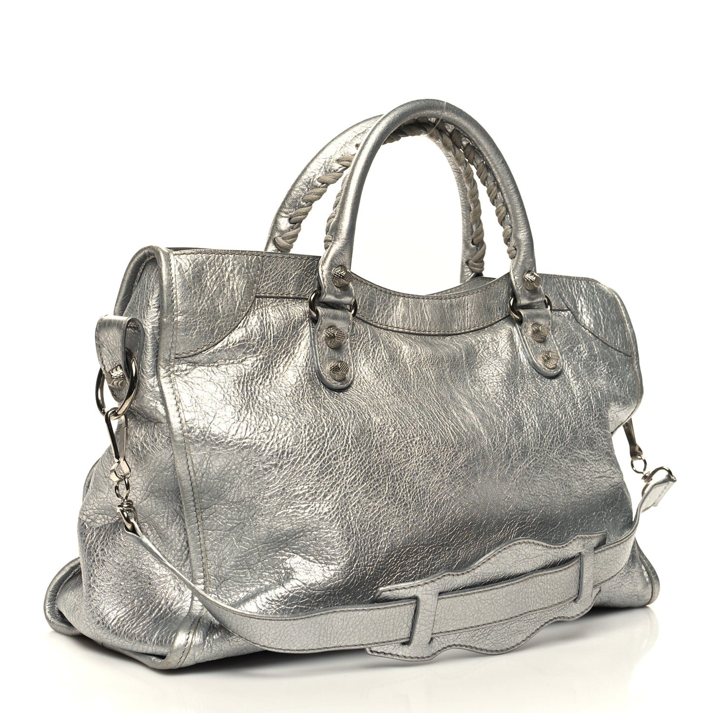 Metallic Agneau Giant 12 Silver Hardware City Gris Aluminum