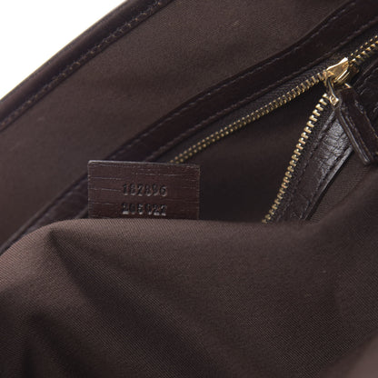 Gucci Monogram Medium Jolicoeur Tote Dark Brown 7 of 16