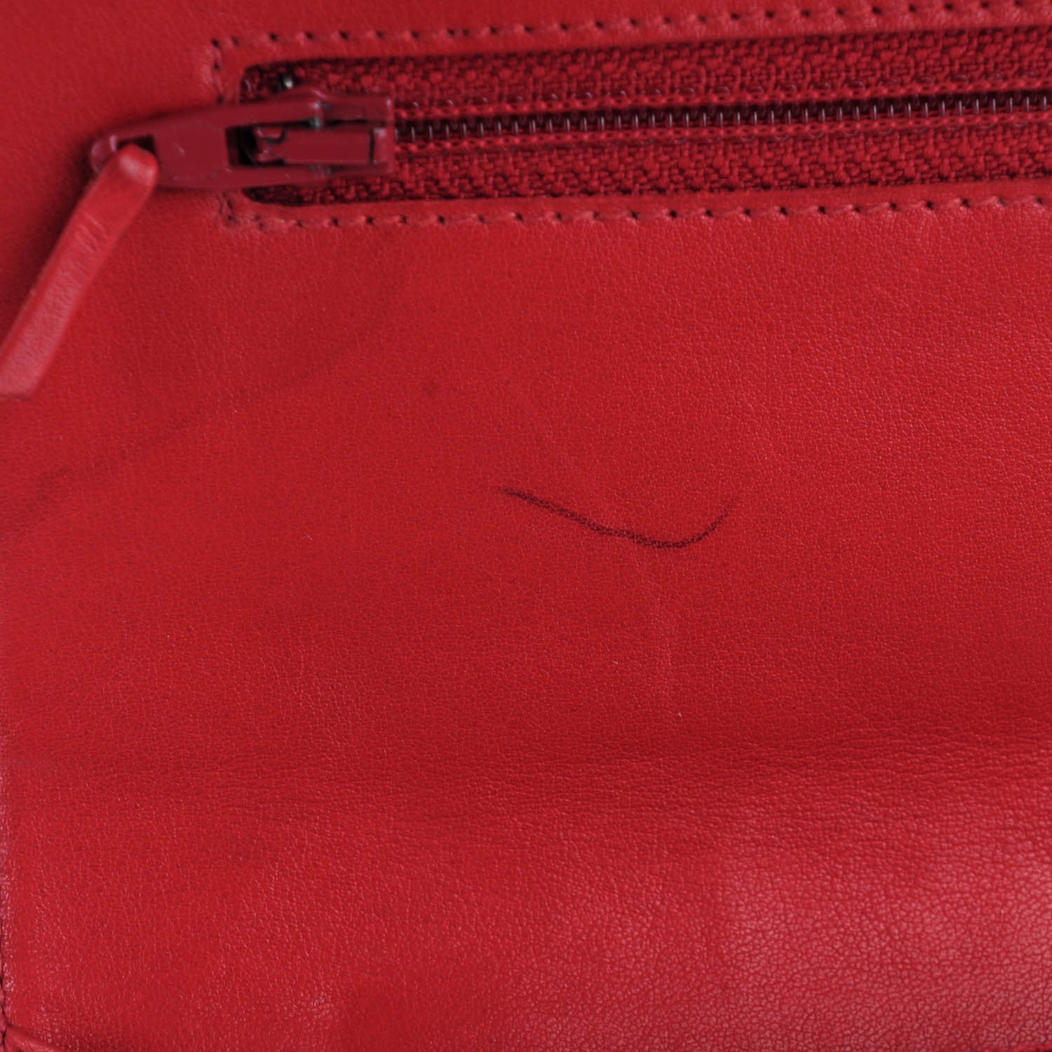 Chanel Caviar CC Flap Wallet Red 9 of 9
