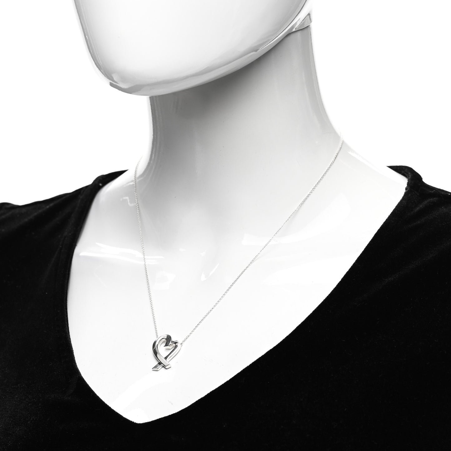 Sterling Silver Paloma Picasso Loving Heart Pendant Necklace