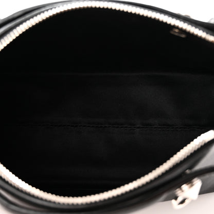 Fendi Shiny Nappa Crystal Croc Tail Mini By The Way Boston Bag Black Smoky Quartz 5 of 10